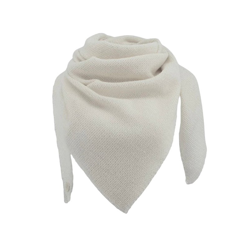 Saana-kolmiohuivi, White - Pirita Design