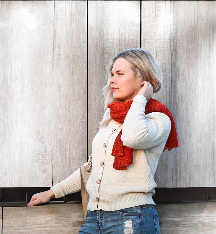 Kivi-alpakkaneule, White - Pirita Design