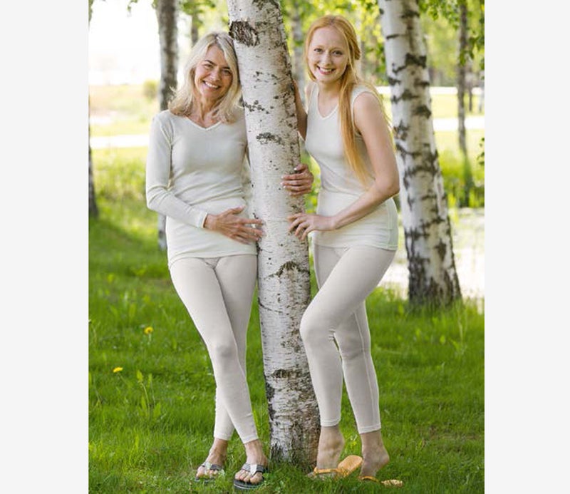 Naisten silkkivillalegginsit luomulaatua  &ndash; Ruskovilla